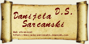 Danijela Šarčanski vizit kartica